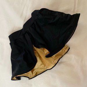 Black and Gold Skirt For Dancing, Color Guard, or Formal Events
